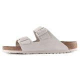 Birkenstock Arizona Soft Footbed Antique White Suede Sandal