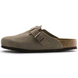 Birkenstock Boston Soft Footbed Suede Leather Taupe