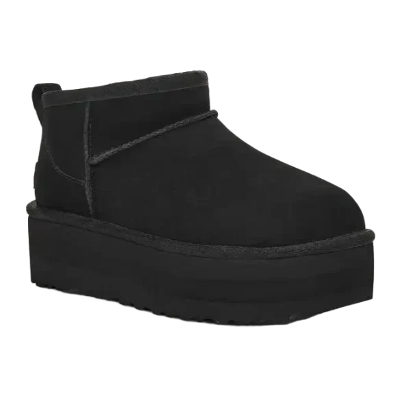 UGG Women's Classic Ultra Mini Platform Boot Black Black