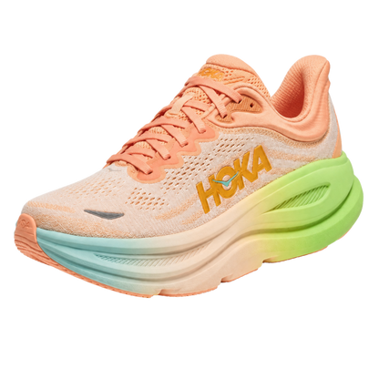 HOKA Bondi 9 Frost Pale Tangerine Sneaker