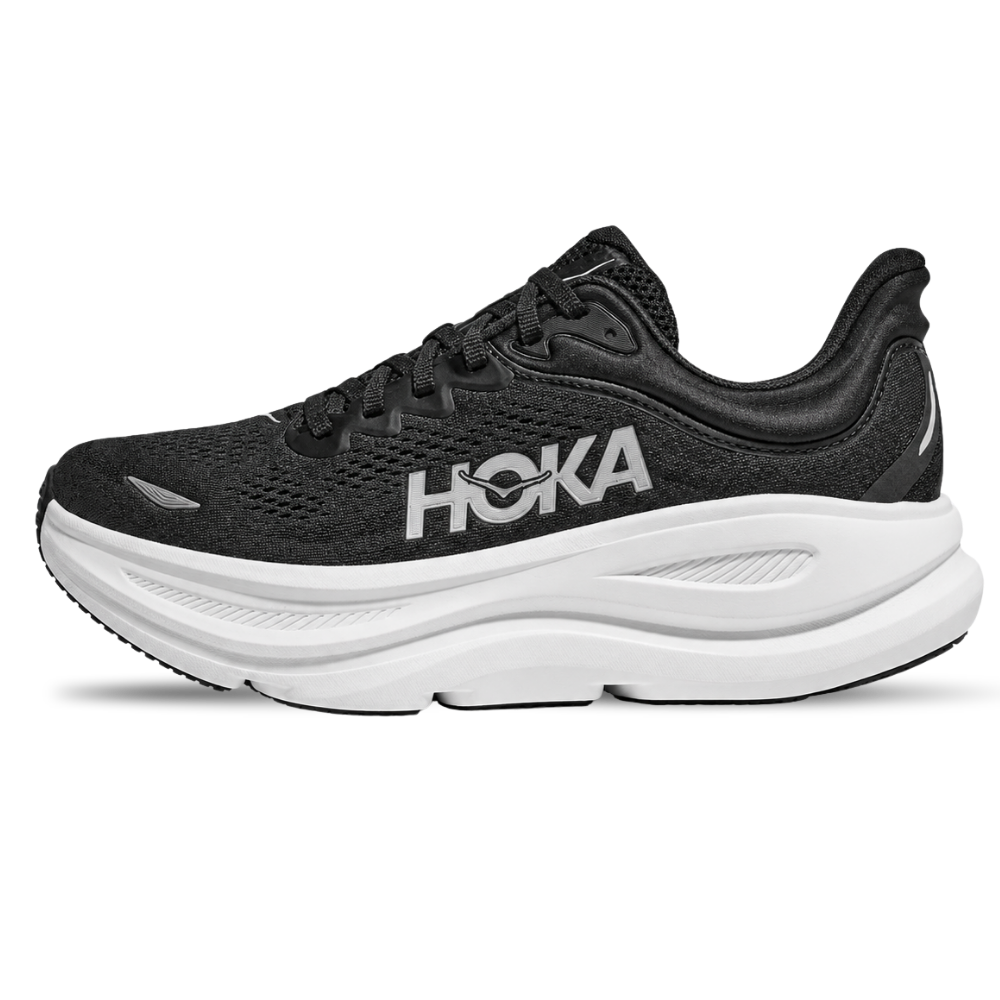 HOKA Bondi 9 Black White Sneaker