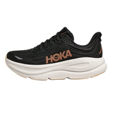 HOKA Bondi 9 Black Rose Gold Sneaker
