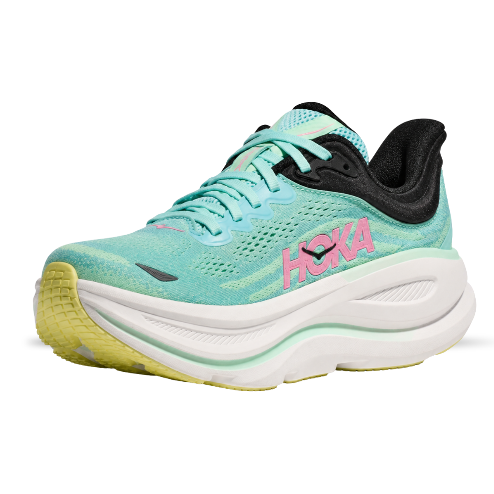 HOKA Bondi 9 Blue Spark Mint Fluorite Sneaker