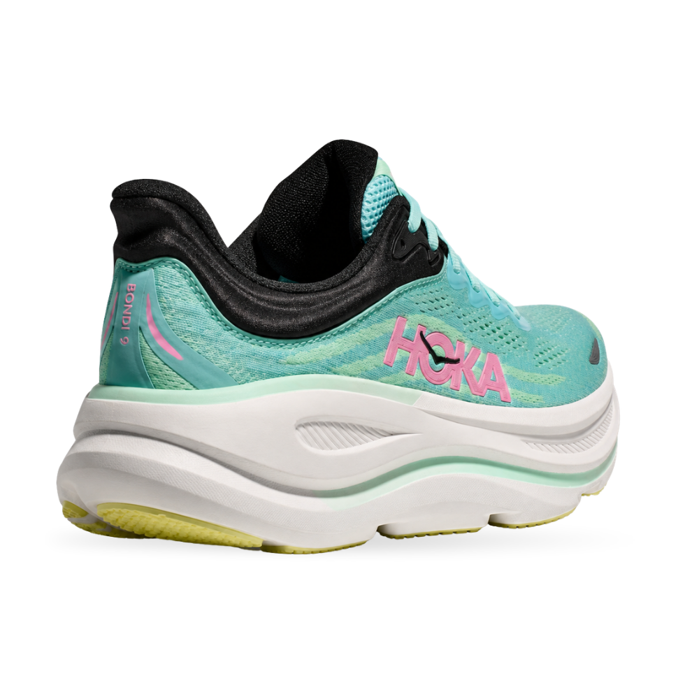 HOKA Bondi 9 Blue Spark Mint Fluorite Sneaker