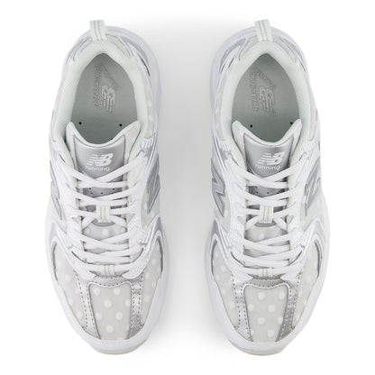 New Balance – 530 – White Silver Metallic Polka Dots 3